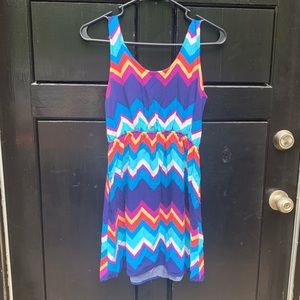 Rue 21 colorful Chevron dress